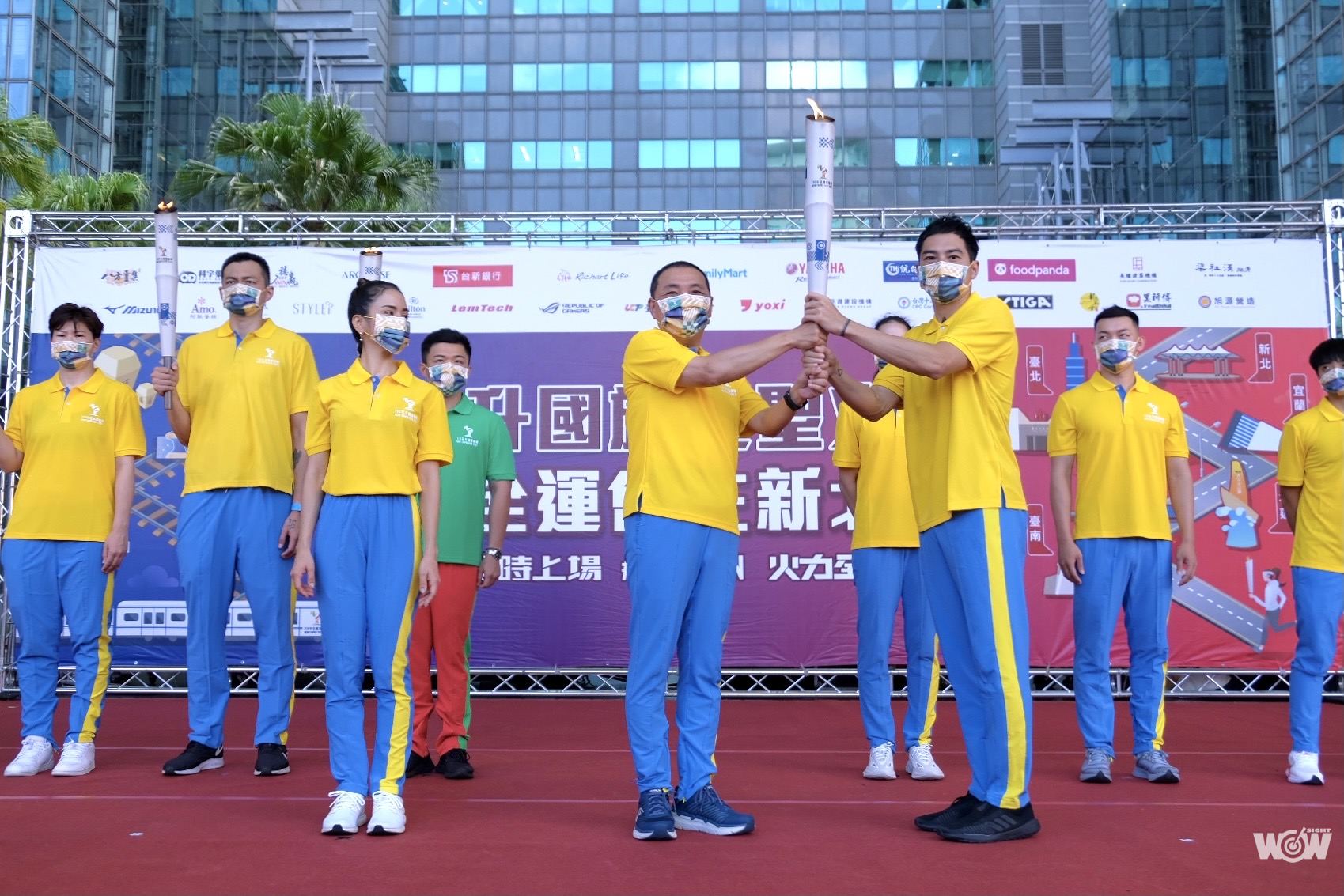 《全運》新北全運會升國旗迎聖火 創台灣史上最多奧運國手火炬傳遞