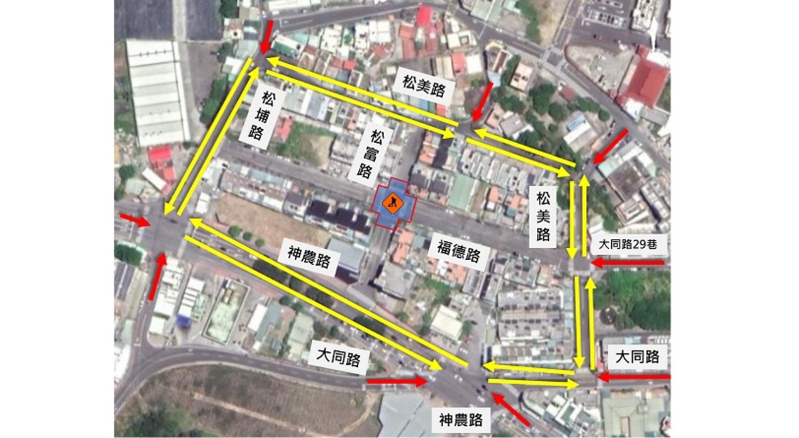 鳥松區松富路/福德路 10/14 進行刨鋪施工 敬請用路人提早改道