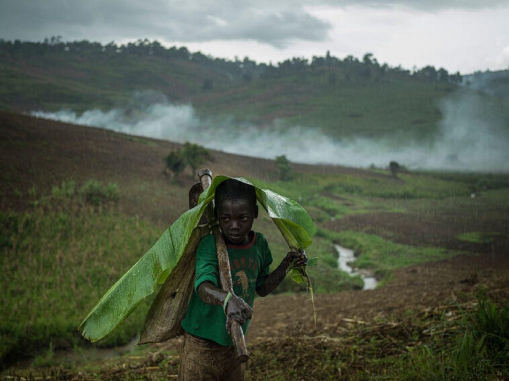 DEMOCRATIC REPUBLIC OF CONGO. Ituri province. Drodro. 2021.A view of a field in Drodro on a rainy day. © Newsha Tavakolian / Magnum Photos 剛果民主共和國,伊土里省,德羅德羅。2021年。德羅德羅田野的陰雨風光。© Newsha Tavakolian / Magnum Photos(圖/無國界醫生台灣辦公室提供)