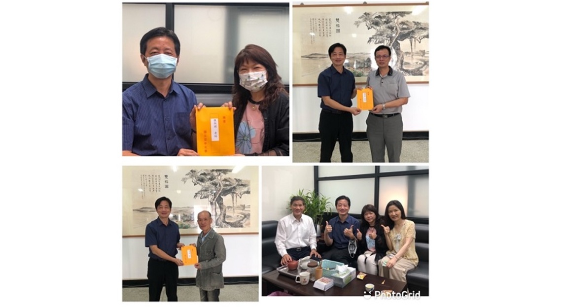執行長蔡金倉博士頒發教師聘書，感謝老師如「隨風潛入夜，潤物細無聲」！