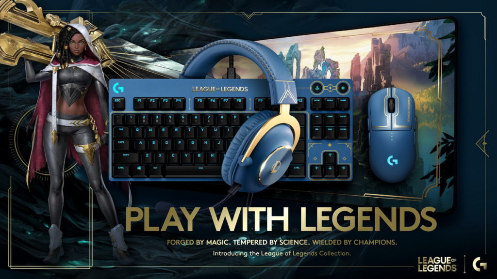 Logitech G 史上最強遊戲IP聯名,《英雄聯盟》PRO系列珍藏版聯名商品,將於11月4日於Logitech G官方網站與蝦皮官方旗艦館限量開賣