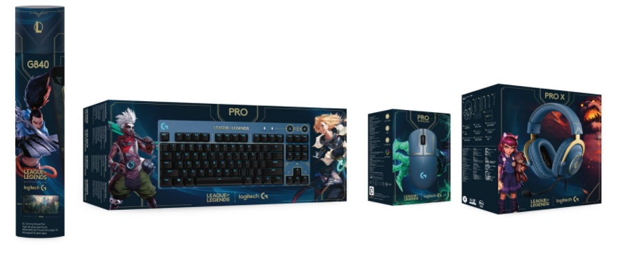 Logitech G x 《英雄聯盟》聯名系列在包裝上分別印上安妮、瑟雷西、犽宿、艾克 、拉克絲等五位英雄,從包裝到產品本身,都超具收藏價值!