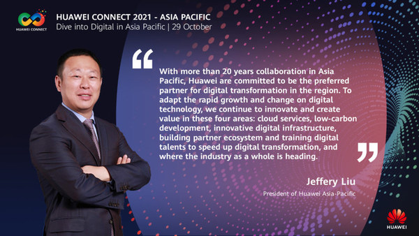 HUAWEI CONNECT 2021：華為力爭成為首選數碼化轉型合作夥伴