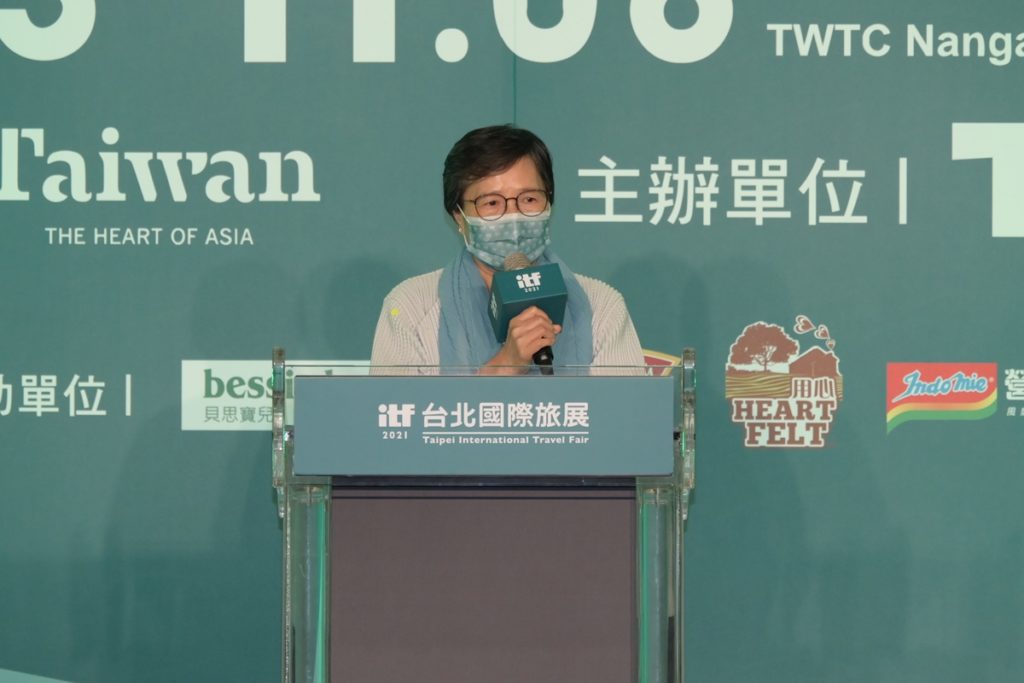 葉菊蘭會長力邀民眾加倍消費,加倍力挺觀光!