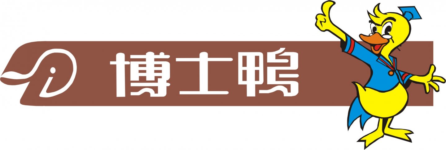 博士鴨橫式LOGO