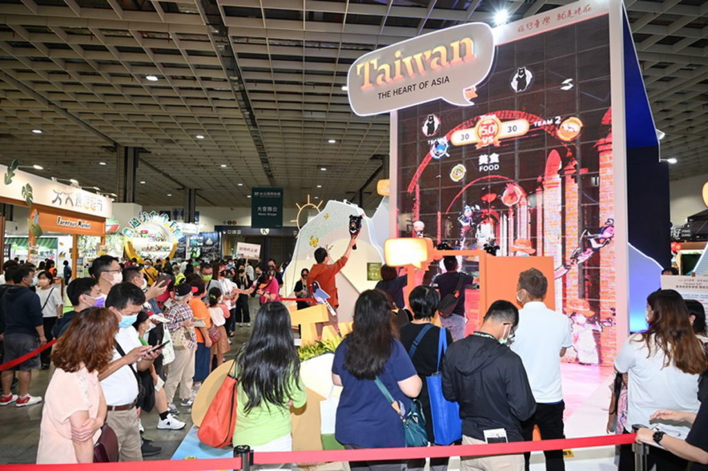 觀光局「Time for Taiwan GO!」的台灣館,以體感互動遊戲告訴大家,旅行台灣,就是現在!