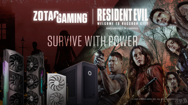 ZOTAC GAMING攜手索尼影業推出《惡靈古堡首部曲:拉昆市》電影主題產品