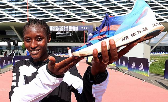 HERZOGENAURACH, GERMANY – SEPTEMBER 12: during the ADIZERO: ROAD TO RECORDS on September 12, 2021 in Herzogenaurach, Germany. (Photo by Alexander Hassenstein/Getty Images for ADIDAS)