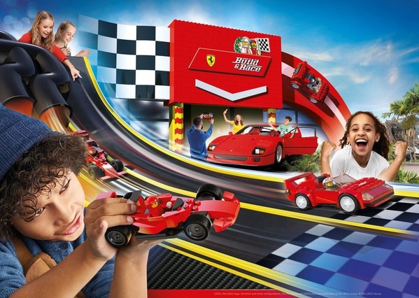 LEGOLAND® 加州度假村和 Ferrari 宣布全球首個以兒童創造力為基礎的全新互動景點！