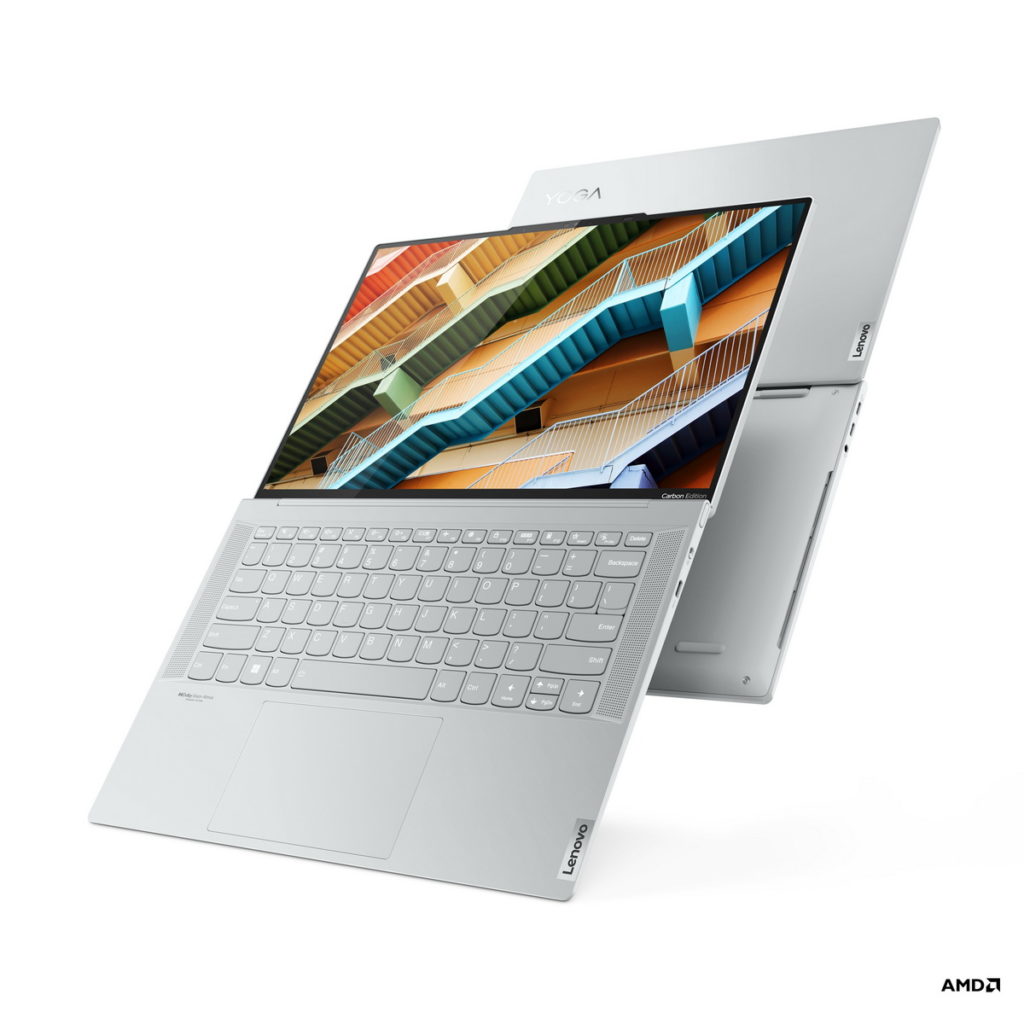 全球最輕 的14 吋 OLED 筆電Yoga Slim 7 Carbon，優惠價NT32,990元起。