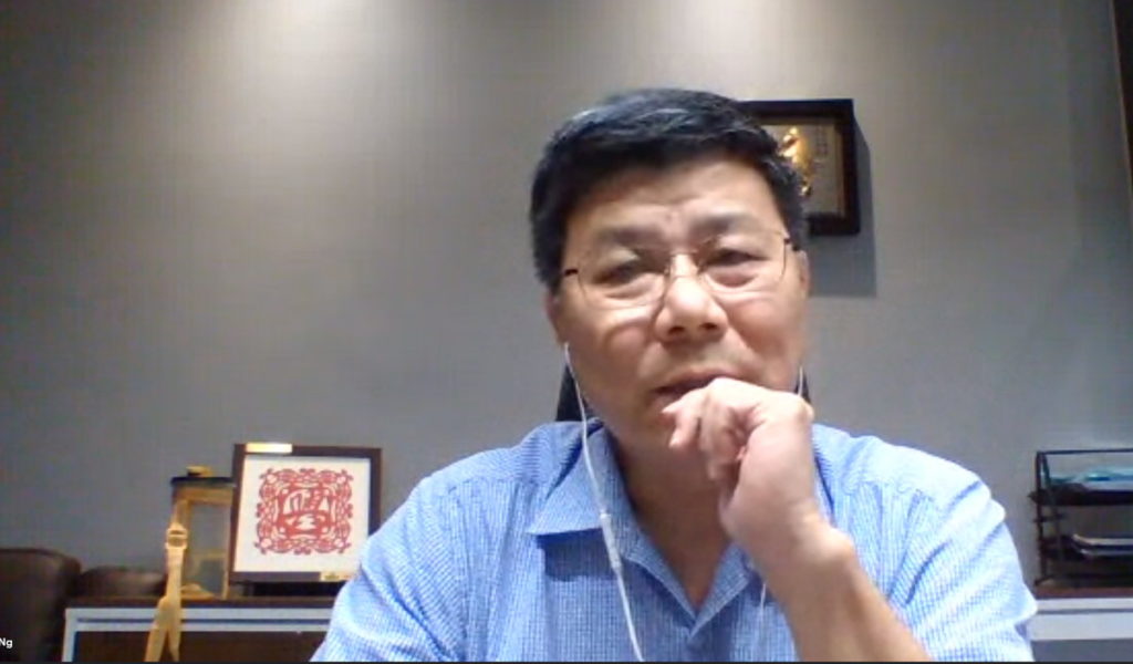 董總黃再興秘書長致詞感謝高師大團隊的協助