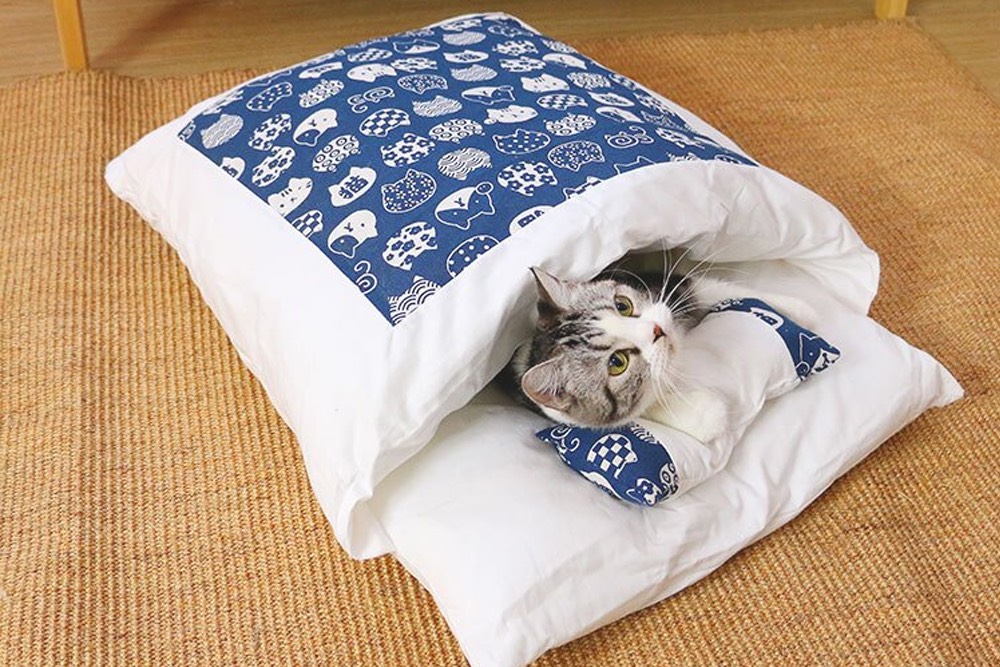 冷氣團報到 網購趁勢推出趣味禦寒商品 61 【商品圖片08】林之舍家居 日式寵物睡袋 0 2
