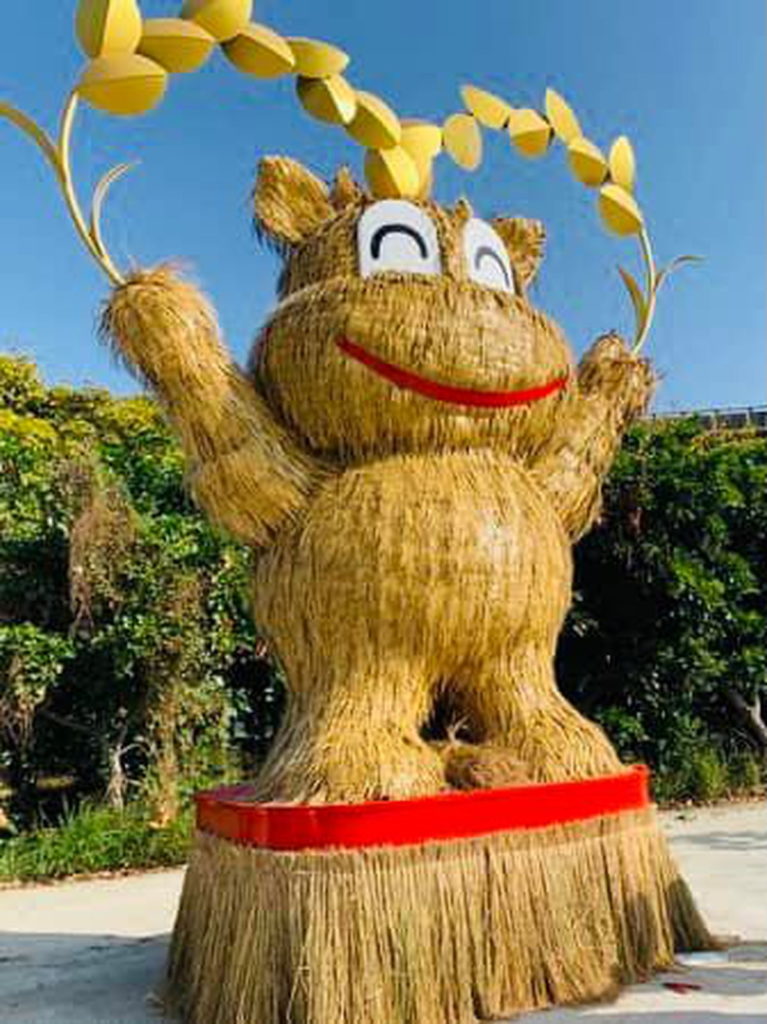 大埤稻草文化藝術季稻梗製作的藝術品