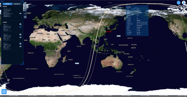 衛星軌道運行、狀態跟蹤信息圖 衛星軌道運行、狀態跟蹤信息圖