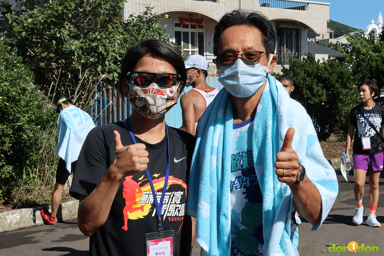 楊喬筑表示,比賽過程中遇到一個配速很穩定的日本人,喬筑問:「可不可以帶我追前面的人?」這位日本人很大方地答應,喬筑對此非常感謝。
