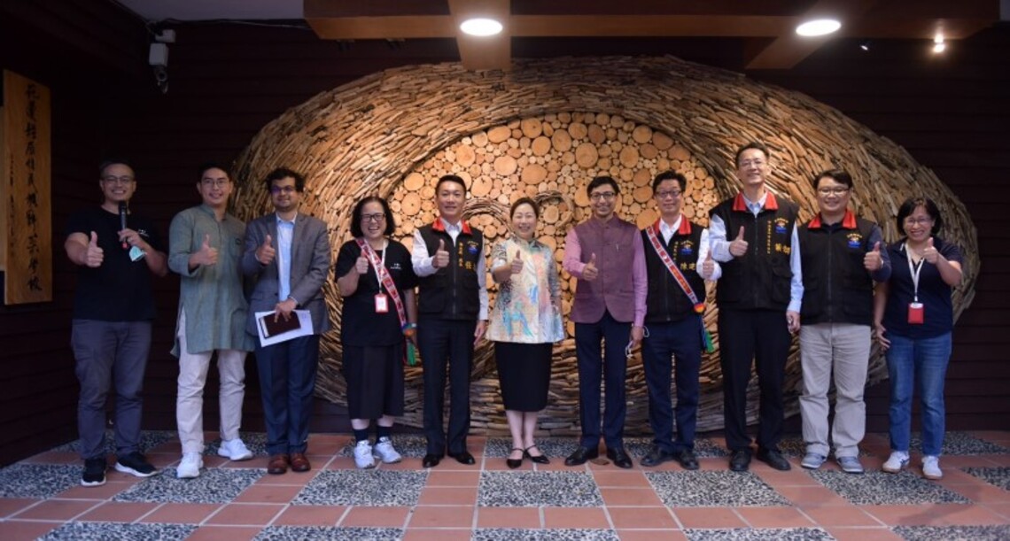 印度台北協會會長一行人訪花 徐榛蔚推廣花蓮最在地的原住民野菜美食文化