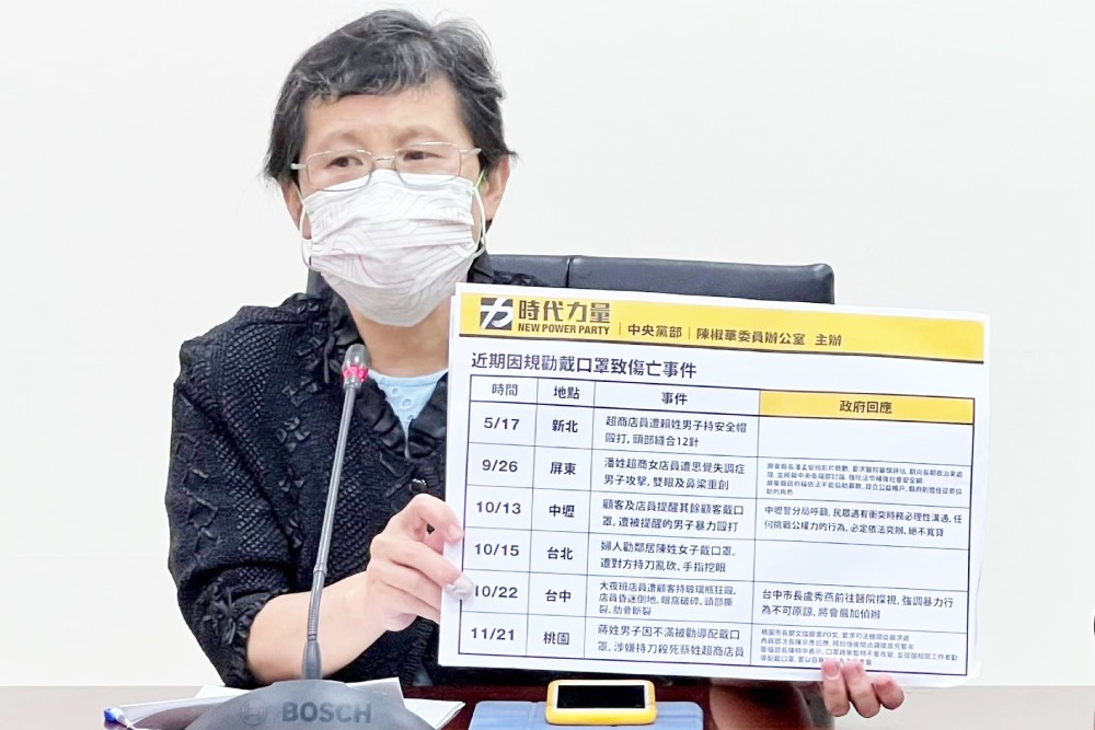 店員勸導戴口罩被刺死 時力:政府應適度予以補償 58 timeline 20211122 135806 2