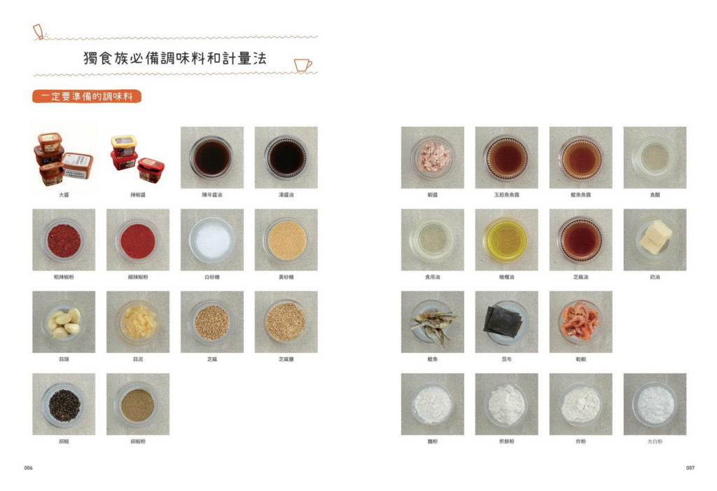 《白種元的50道獨享料理:盡情享受為自己料理的時光》書籍內頁_調味料介紹圖