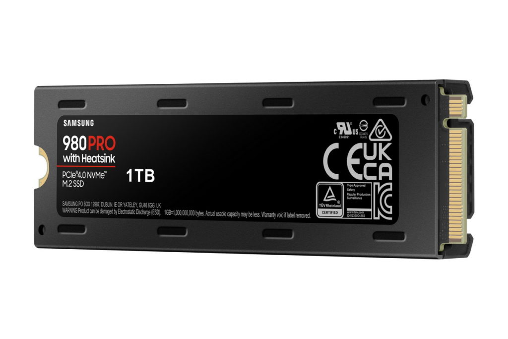 980 PRO PCIe 4.0 NVMe M.2固態硬碟(含散熱片)MZ-V8P1T0CW
