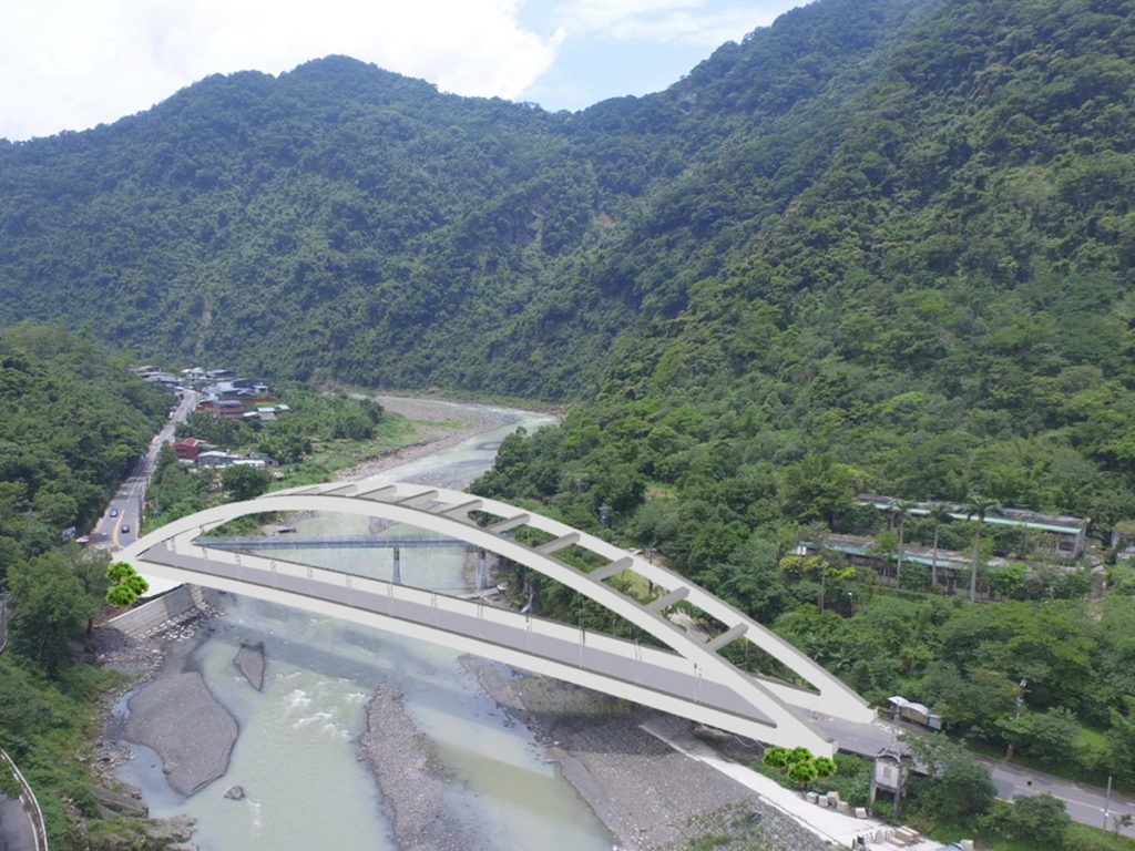 台9甲線上龜山橋3D模擬透視圖