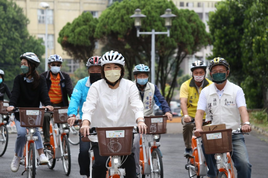 黃敏惠市長試乘電輔車