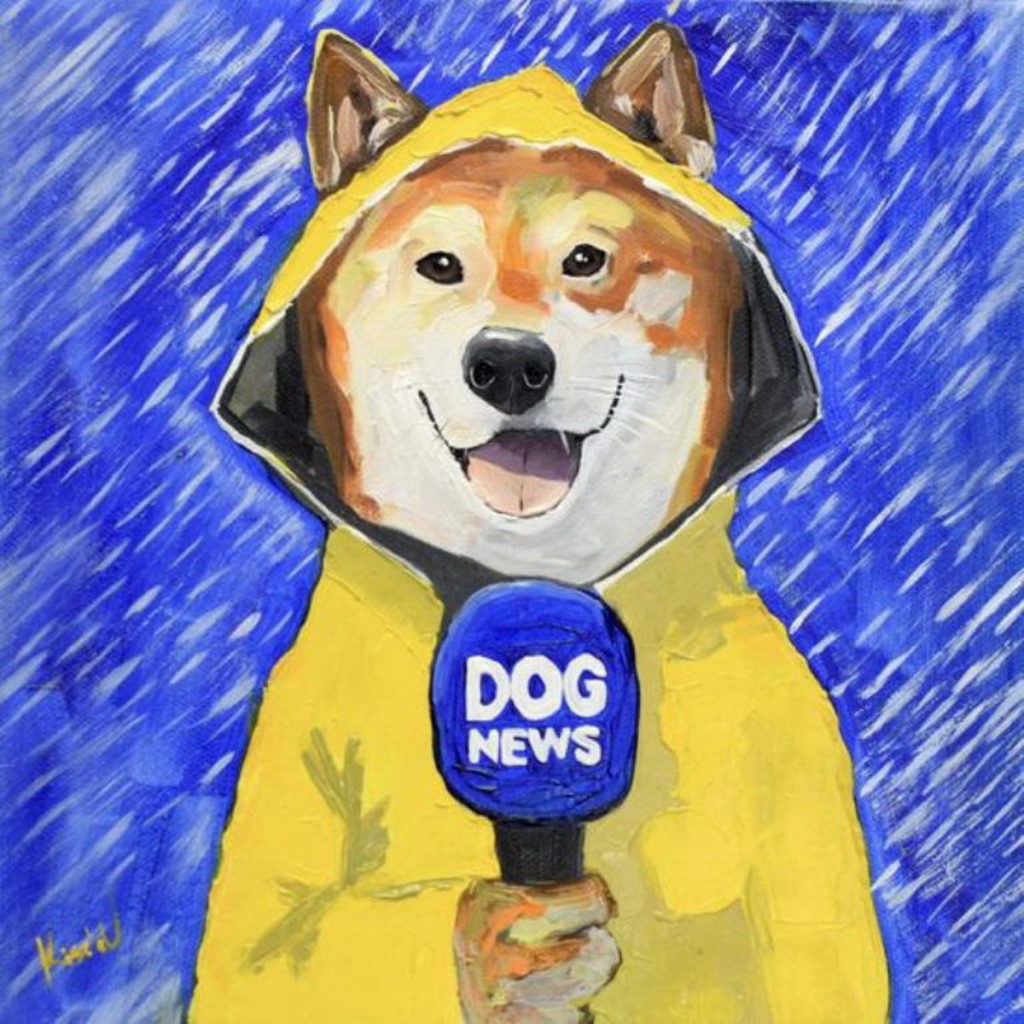 張小明〈 DOG NEWS 〉油畫