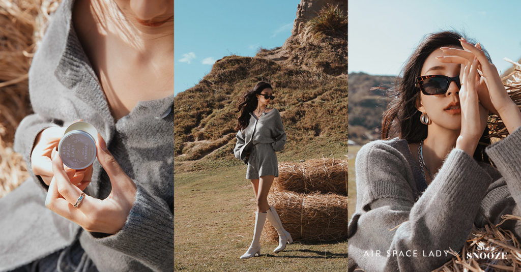 流行女裝AIR SPACE LADY，攜手台灣手工香氛品牌Take a Snooze，推出聖誕系列聯名商品，