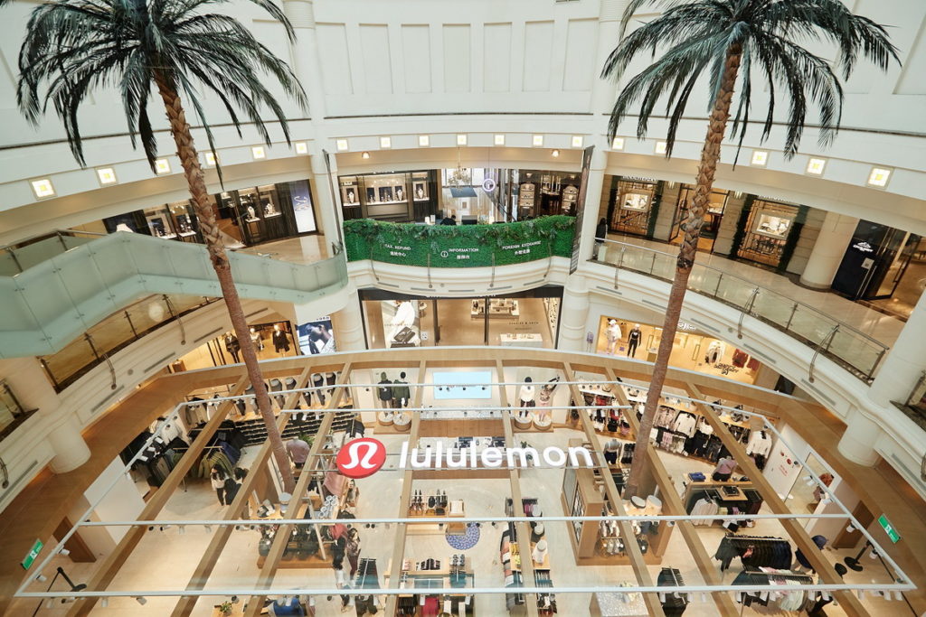 lululemon微風廣場全台最大門市空拍照
