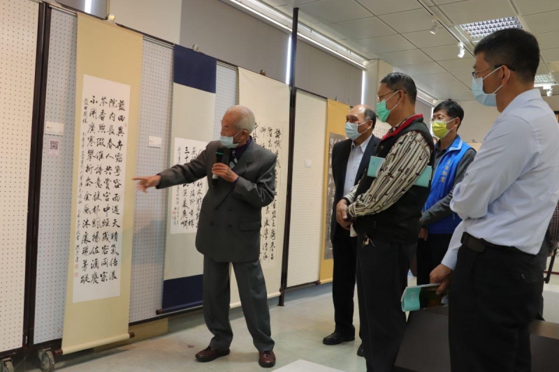 翰墨情懷貫古今 洪澄清書畫創作個展 水里商工「紅樓雅集」展出