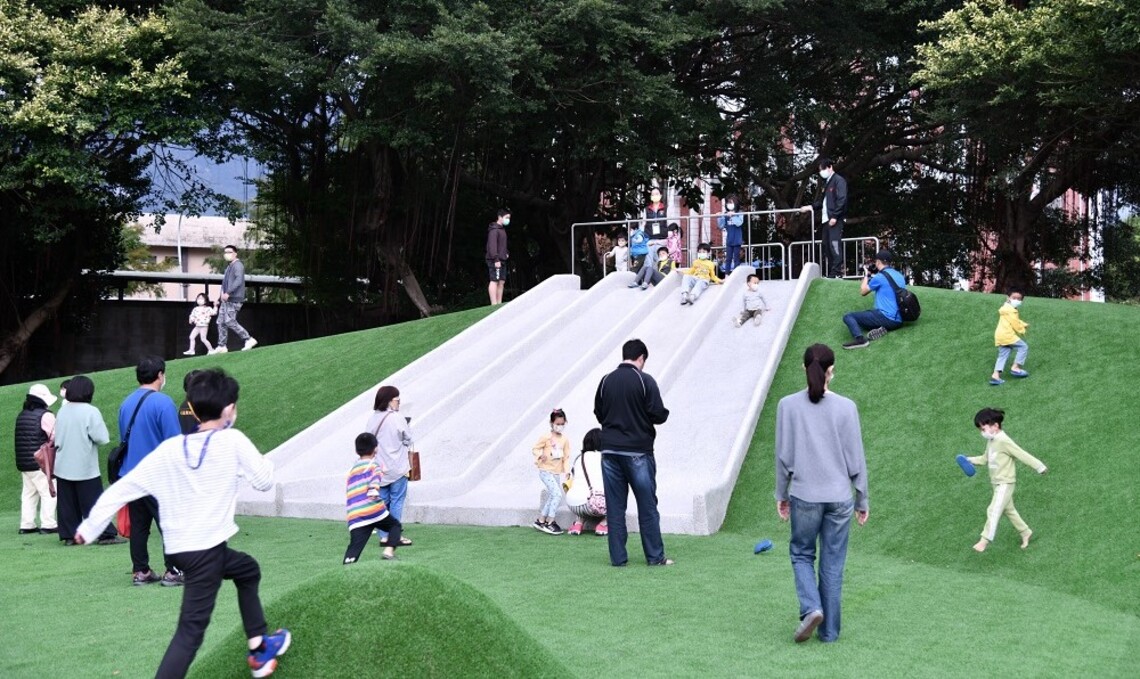 花蓮市中山公園喜迎新風貌 建構安全舒適親子多功能公園