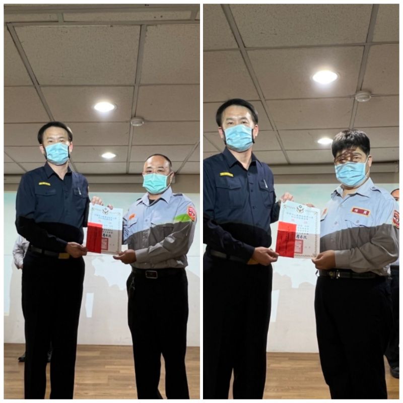 西螺分局表揚義勇人員子女獎學金2人獲獎