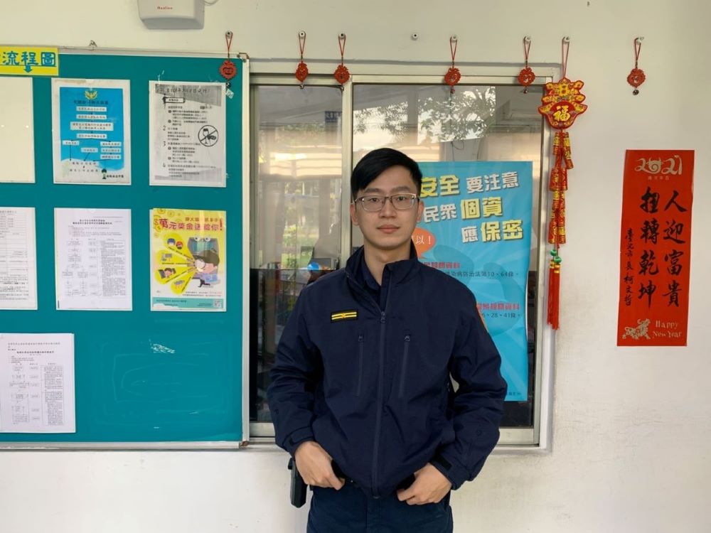 港墘派出所副所長蔡佾錩
