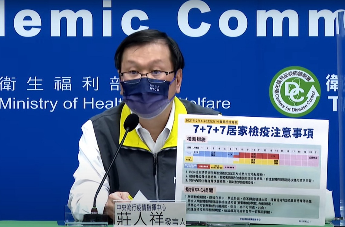 春節檢疫專案擇C方案(7+7+7)入境者返家注意事項