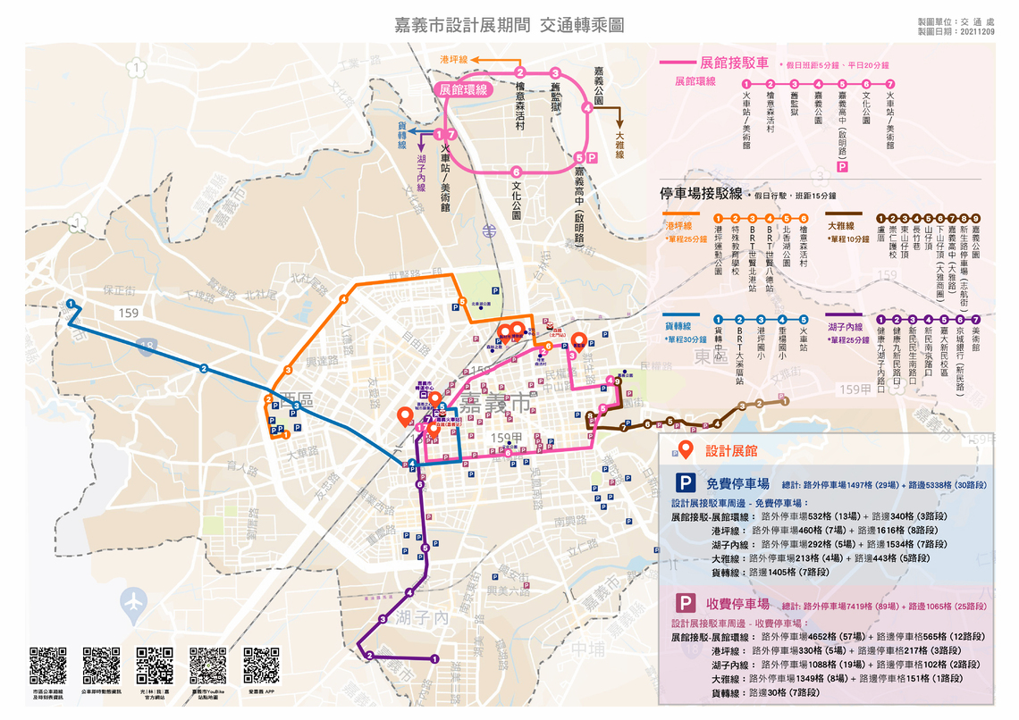 2021台灣設計展在嘉義市 五大交通方案因應
