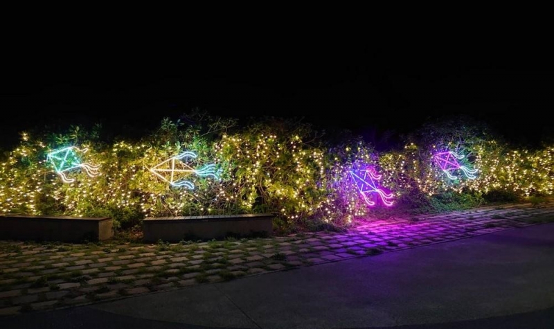 北海岸夜間光環境聖誕夜點燈 繽紛燈飾 共享浪漫氛圍!