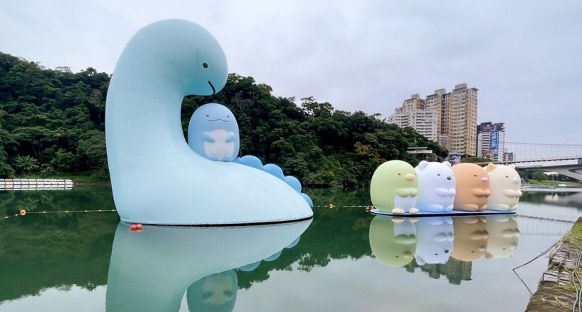 國際知名IP角落小夥伴到碧潭 大型水上地景裝置首次療癒亮相