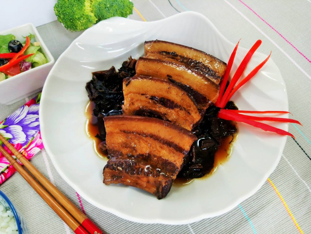 梅干蒸肉1