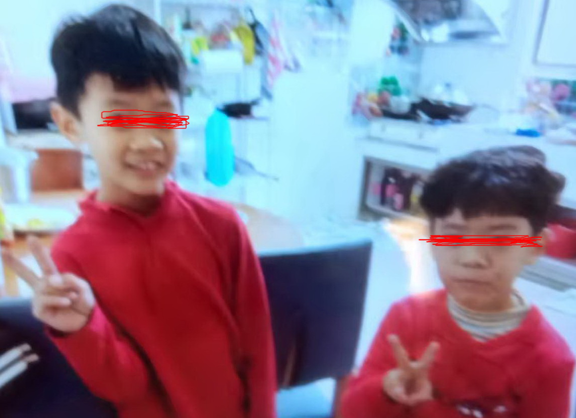 圖片說明：史姓婦人的兩名侄孫年幼失怙。(記者葉鈞宇翻攝)