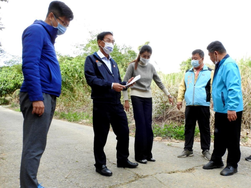 南投路古道等4條道路年久失修 林明溱會勘允徹底翻新