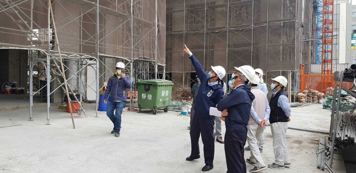 高市勞工局與勞動部聯檢大型工地   開罰24萬勒令部分停工