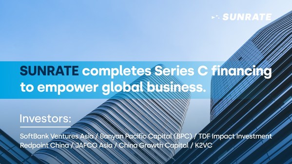 數字化全球支付與財資管理企業「尋匯SUNRATE」完成C輪融資,由軟銀亞洲領投
