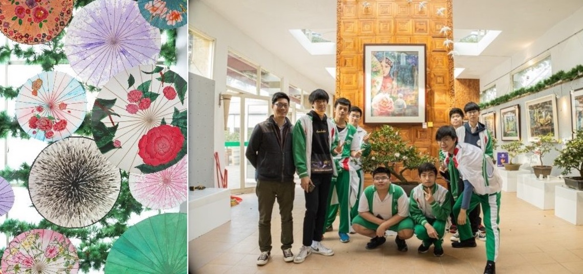 百年茶花加入藝術新血! 泰北雙語學校特展助陣