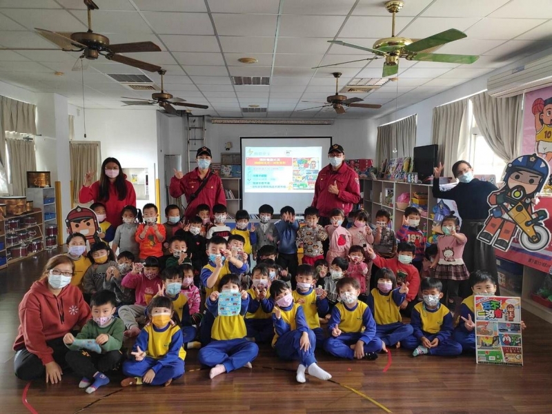 西嶼消防分隊至外垵幼兒園辦理防火宣導