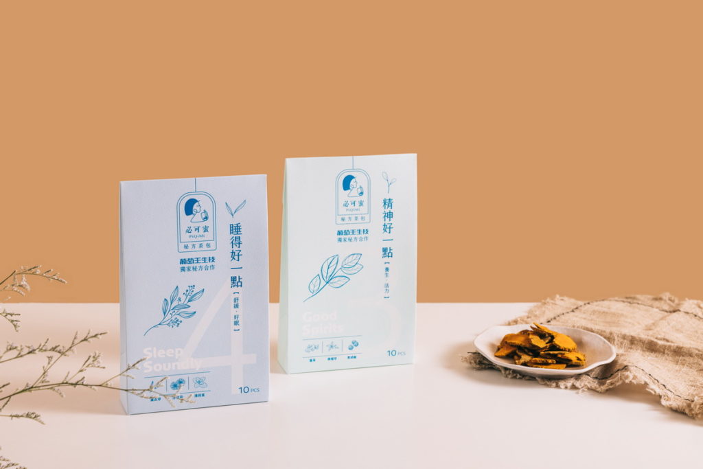 療癒身心的必可蜜PiQiMi秘方茶包。(照片提供:必可蜜)