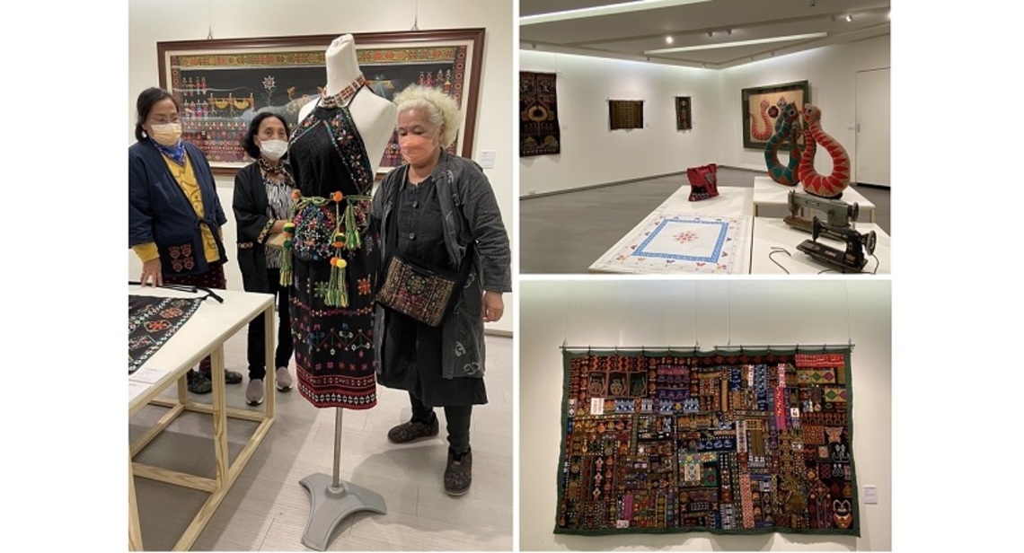 臺東首位獲獎傳統工藝人間國寶陳利友妹排灣族刺繡展 今起縣府藝文中心展出