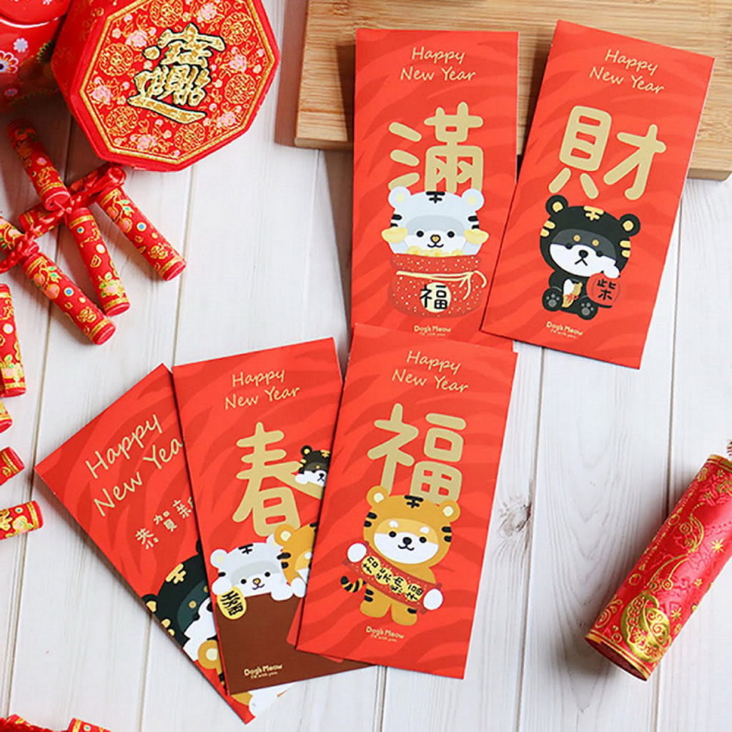 【逗柴貓】2022虎年限定版中式新年紅包袋,30入組優惠價199元。