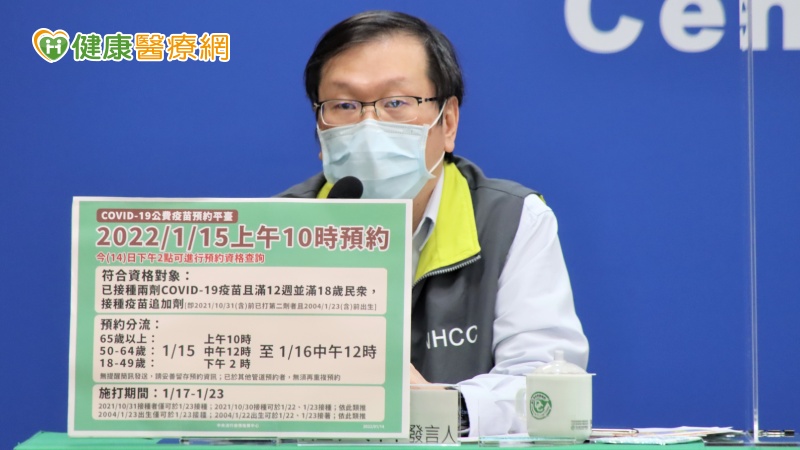 追加劑需求大增　1月15日開放平台預約「注意事項」看這