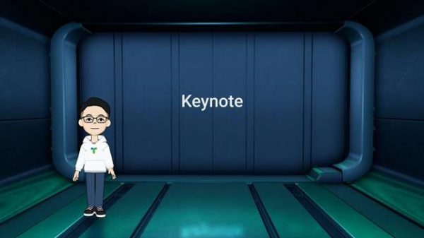LINE台灣技術長陳鴻嘉先以自己的LINE虛擬人像（Avatar）開場