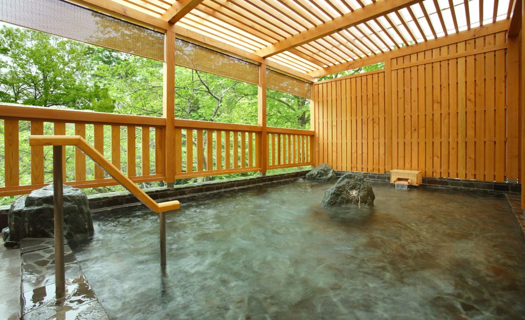 能觀賞横瀬川的露天風呂 相片提供:和銅旅館