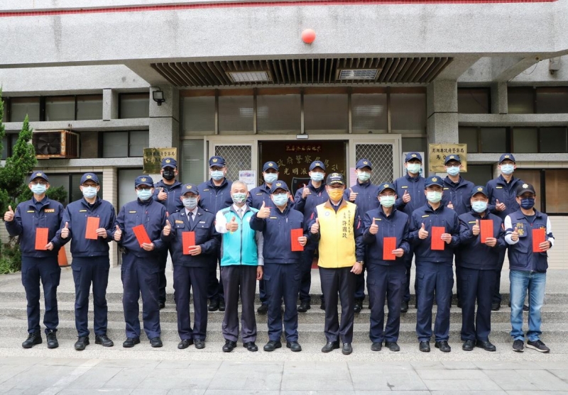 馬公市長葉竹林慰問警消及社區協勤民力